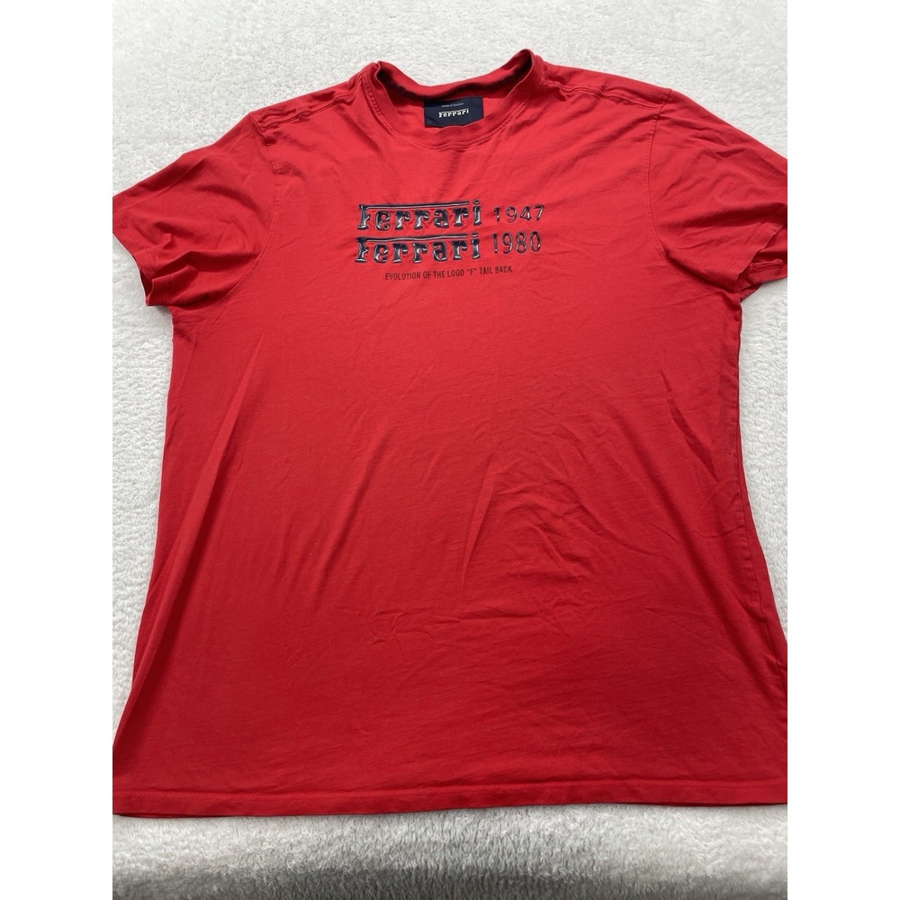 Ferrari Mens Official Licensed Product Red‎ T-Shirt Size XXL 2XL Spellout Mens